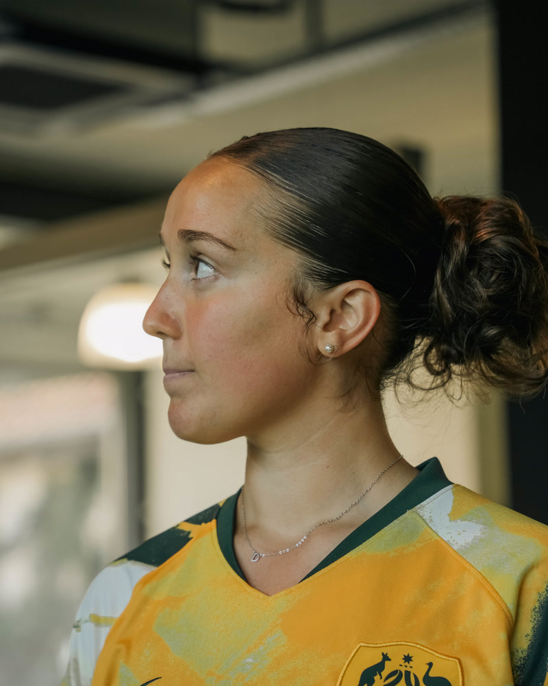 An athlete at the practice, just before the first conversation.