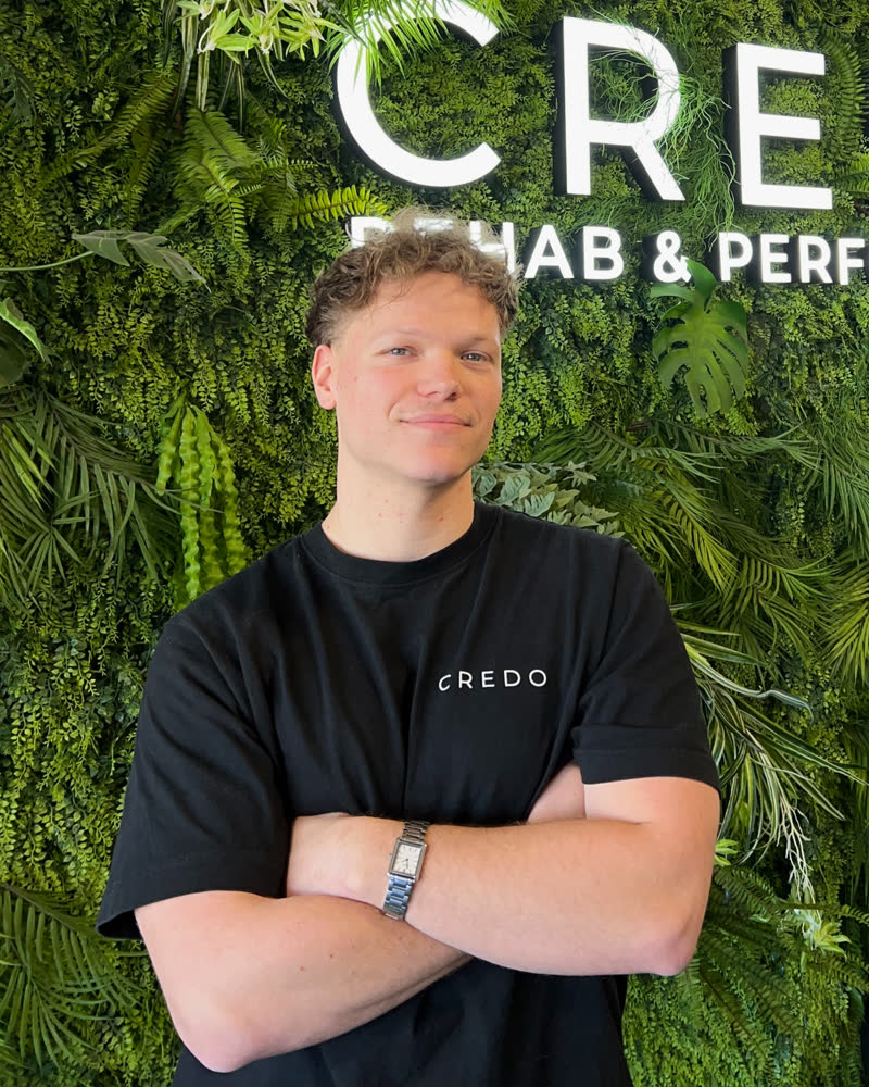 Portret van Milan Vandecaetsbeek, kinesist en zaakvoerder bij Credo.